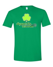 Shamrocks Soft Style Cotton Green T-shirt  -  Order due by Friday, March 24, 2023